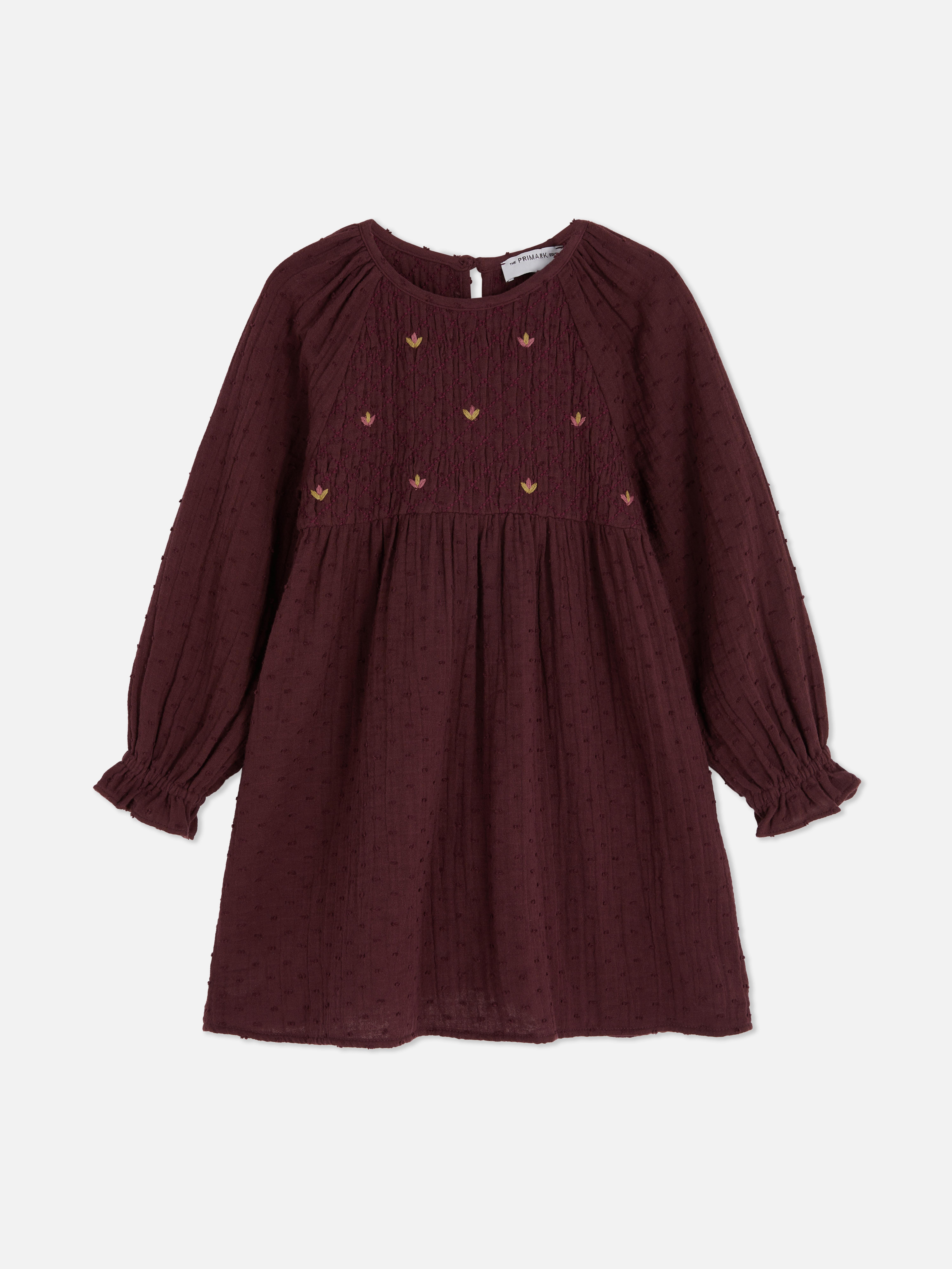 1.5-8yrs | The Edit Dobby Spot Embroidered Dress