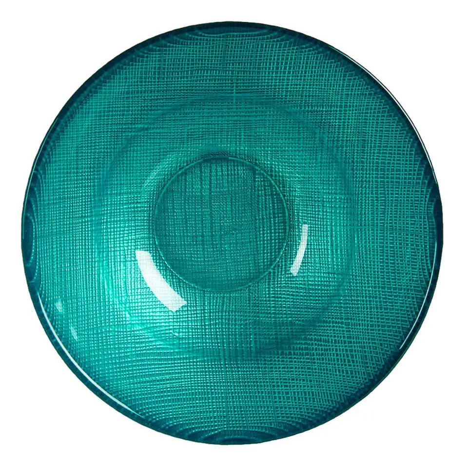 Vivalto schaaltjes/kommetjes - glas - turquoise blauw - D15 cm