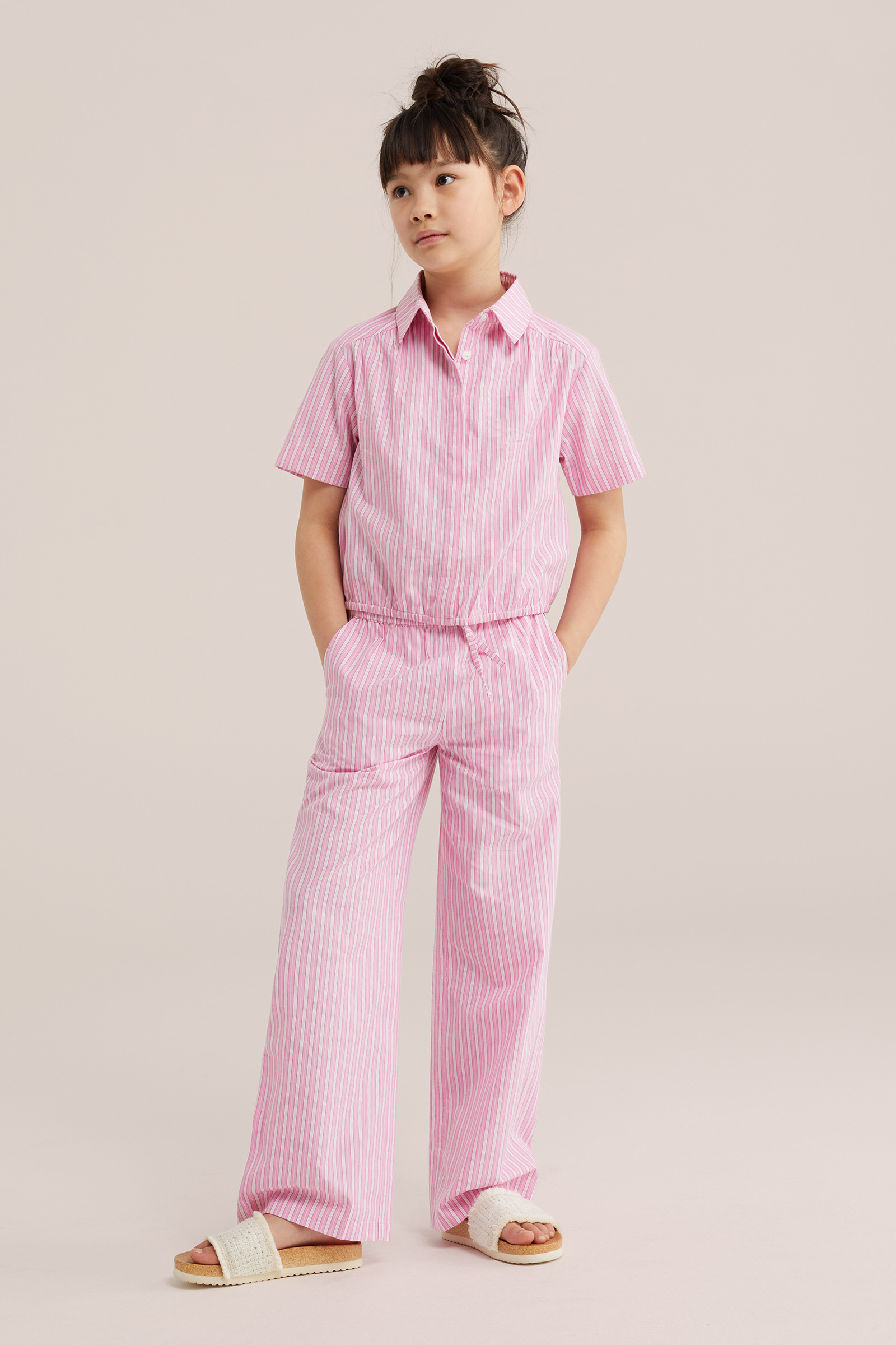 Meisjes blouse met strepen