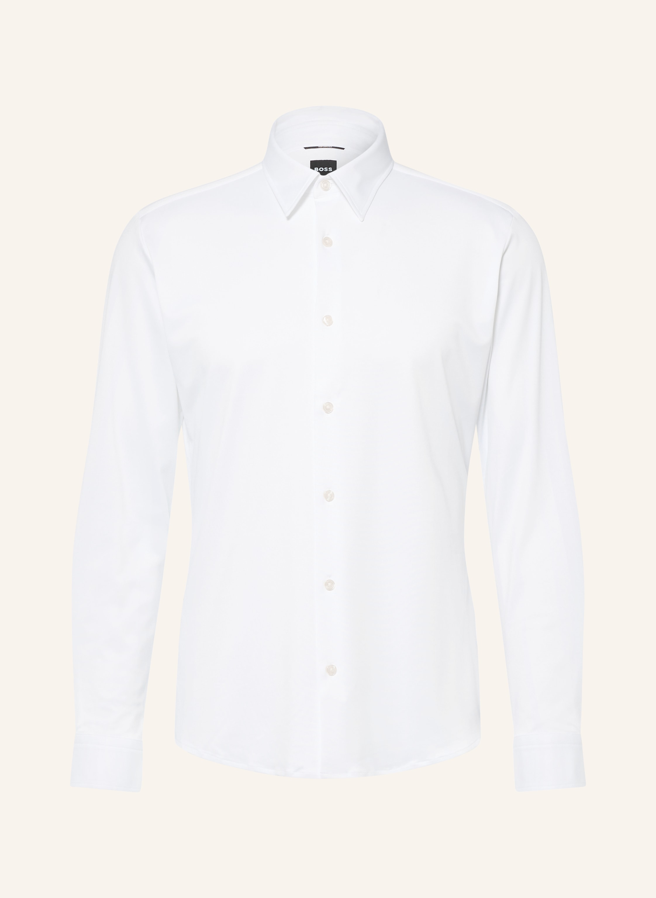 BOSS Piqué-Hemd ROAN Slim Fit