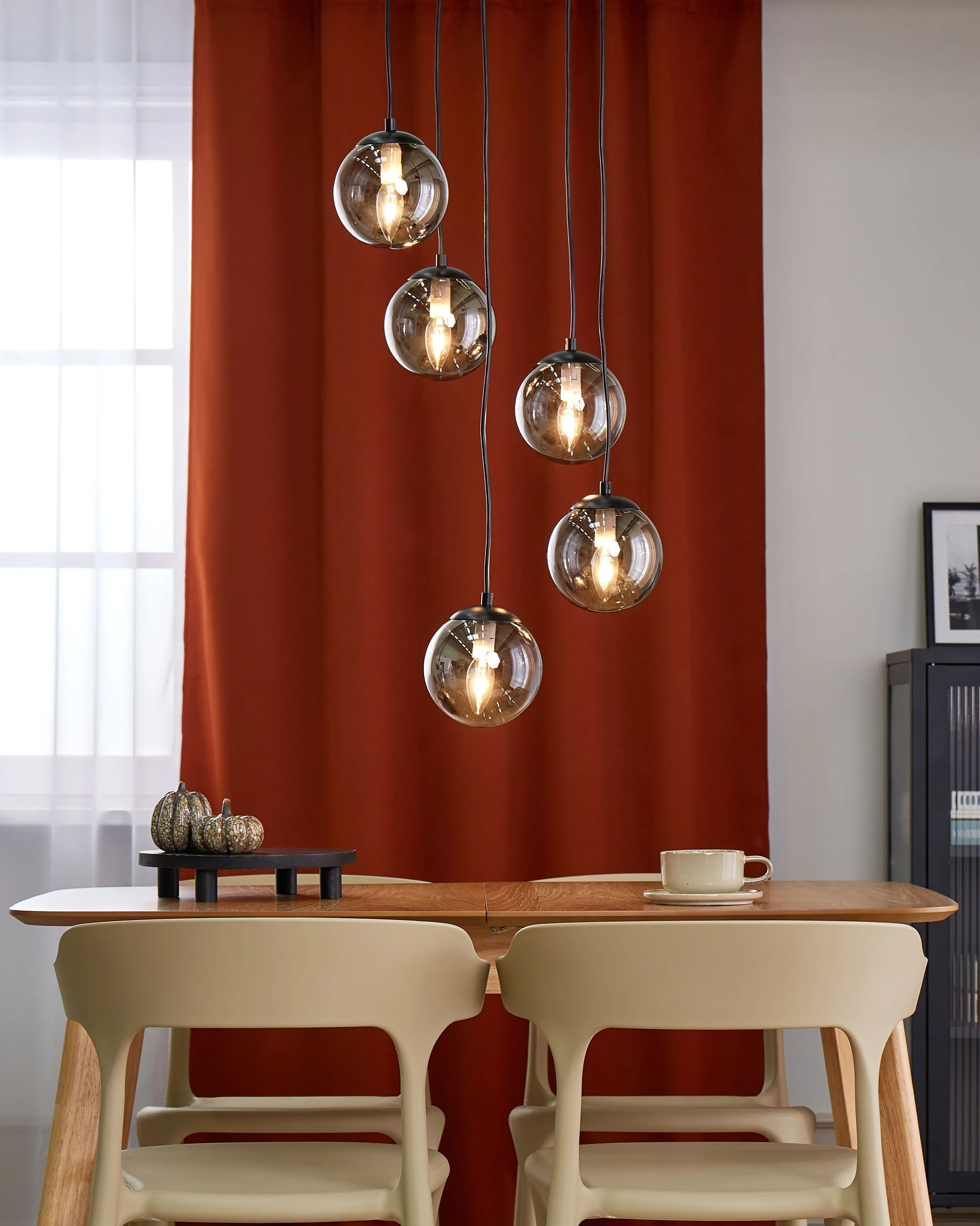 Pendant Lamp NOEL Glass Black