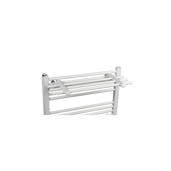 Handtuchablage, (BxLxT): 58 x 3 x 19,2 cm, weiß, Stahl, Kunststoff