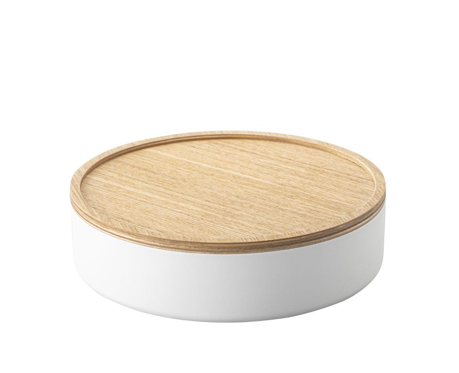 Yamazaki Opbergdoos met Deksel - Laag - Rin - Wit