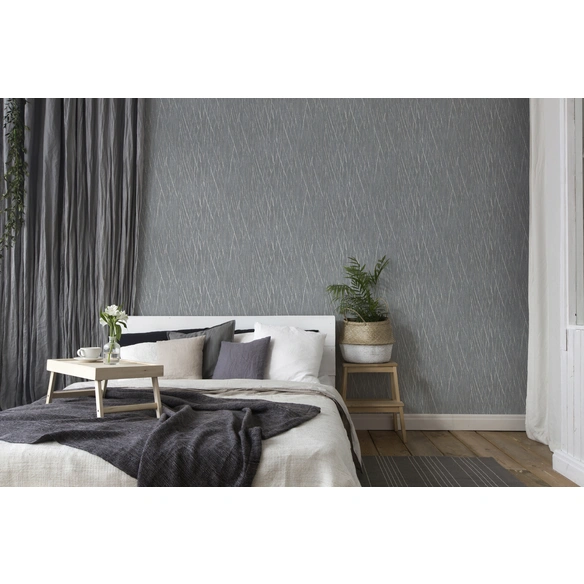 Vliestapete, BxL: 53 x 1005 cm, grau/silber