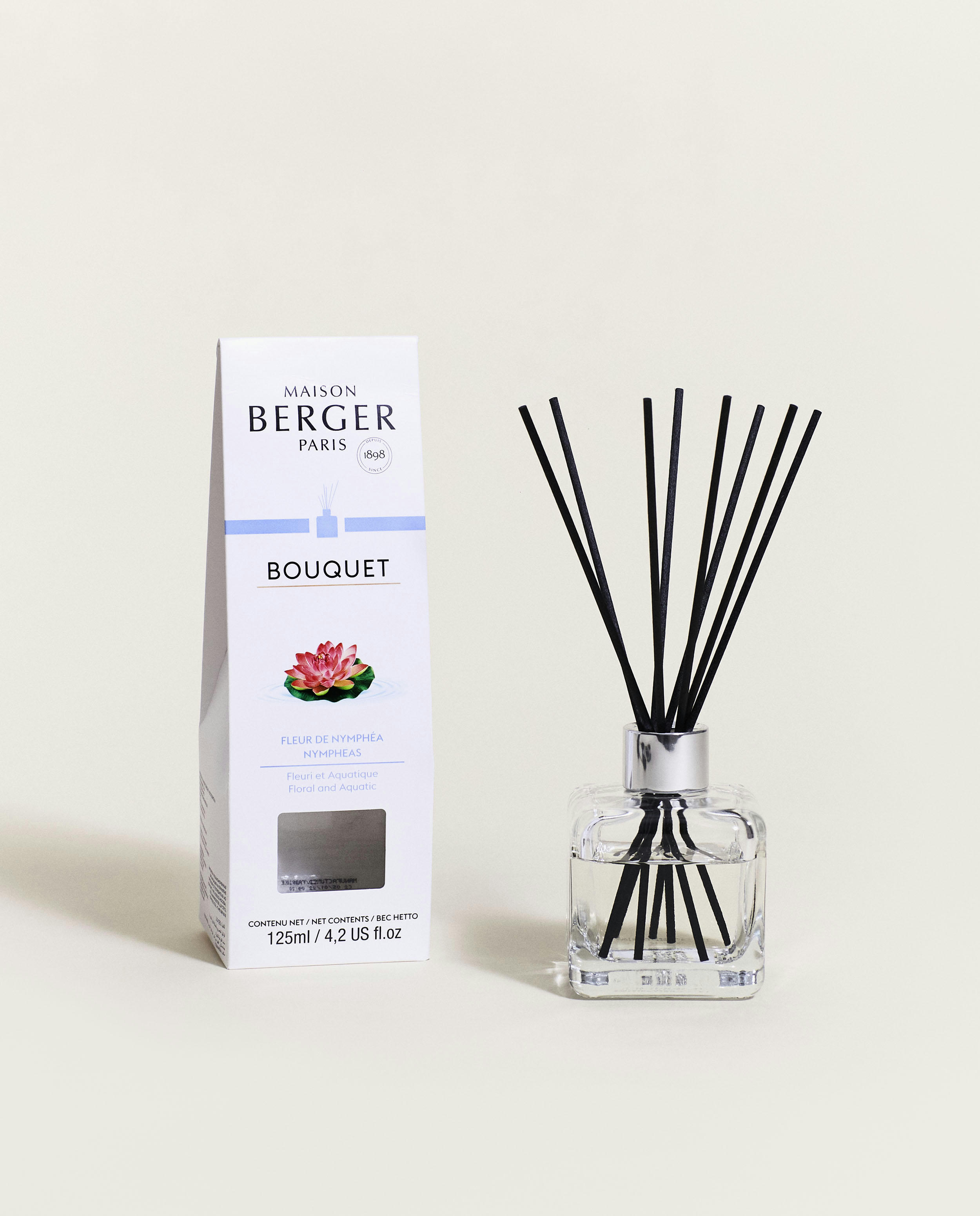 CUBE - Bouquet Parfumé Cube - Parfum Fleur de Nymphéa