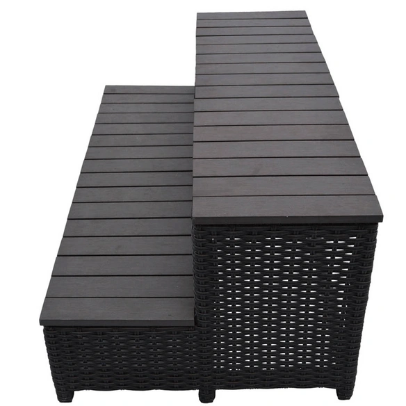Treppe, 130 x 46 x 58cm, braun