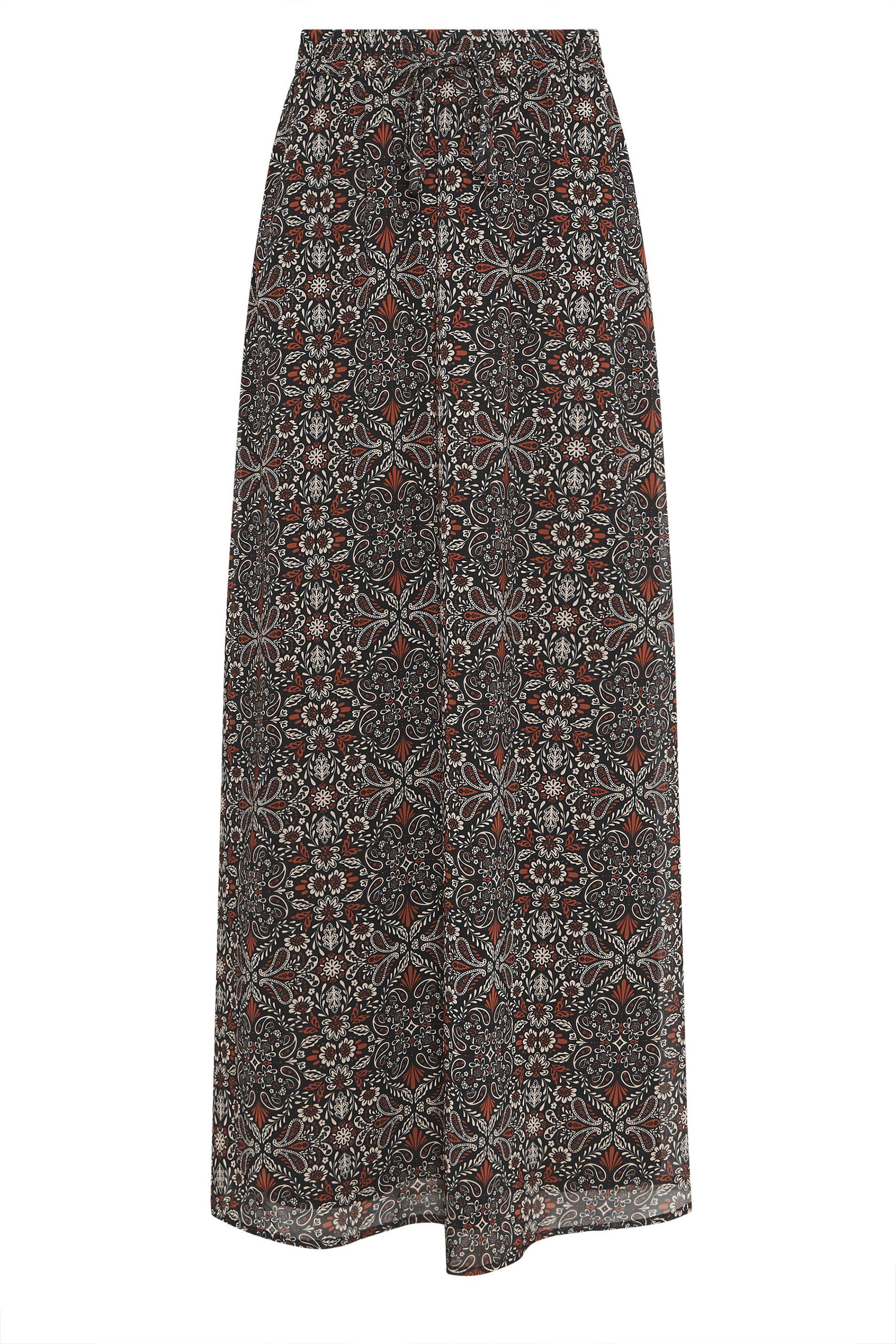 Long Tall Sally Tall Abstract Tie Waist Maxi Skirt