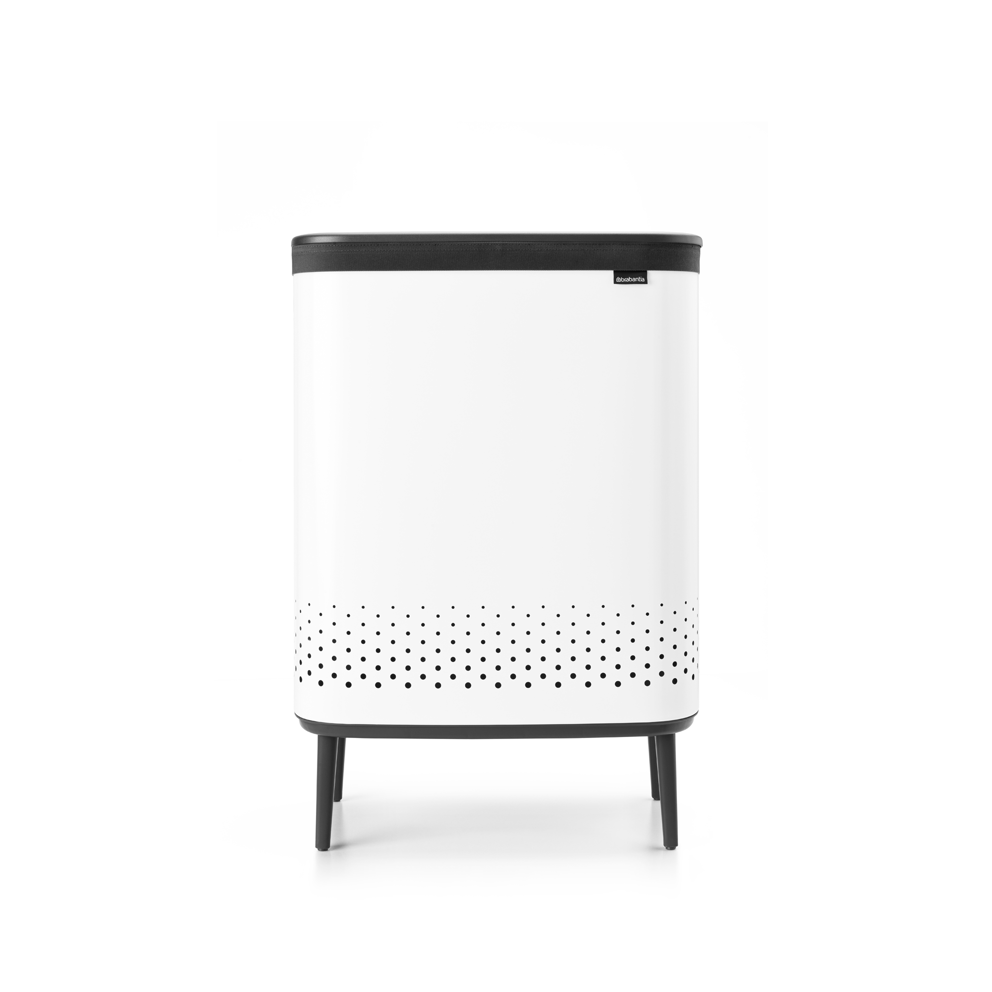 Brabantia Bo Wasbox Hi, 2 x 45 liter, kunststof deksel - White