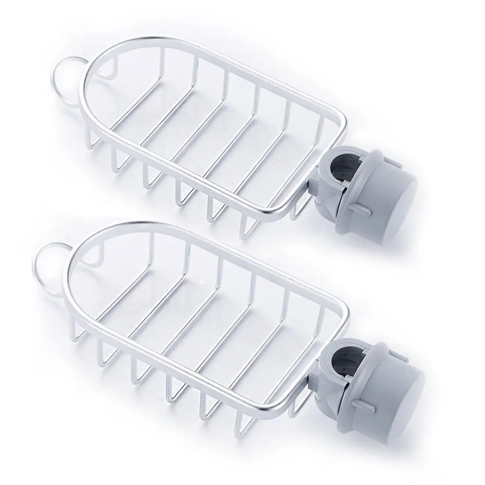 Goliving Doucherek Hangend - Keukenrek - Set van 2 - Zilver