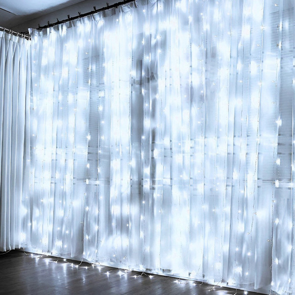 Kurtyna świetlna z pilotem 300 LED 3 m