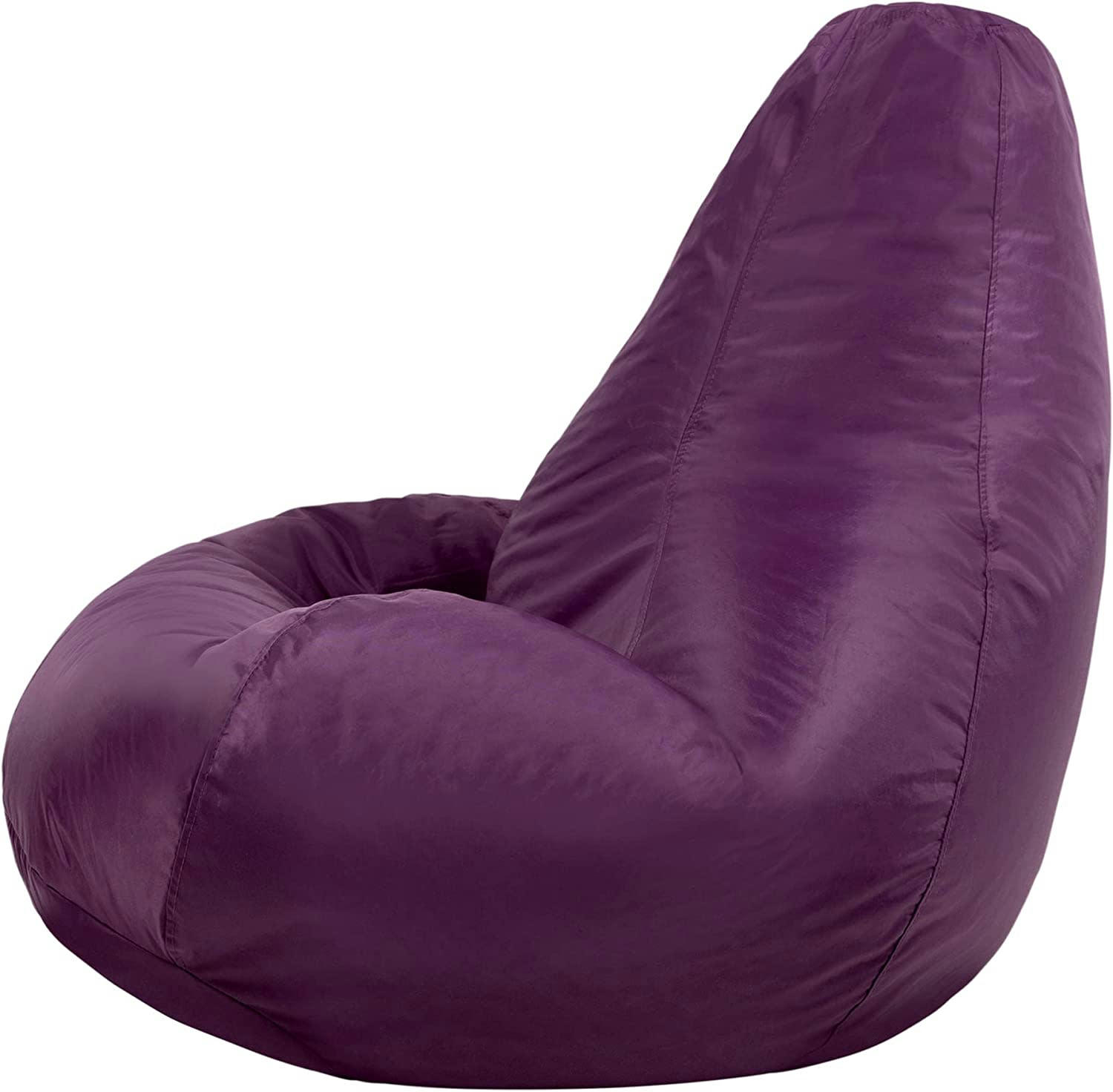 - Pouf inclinable avec repose-pied extérieur violet