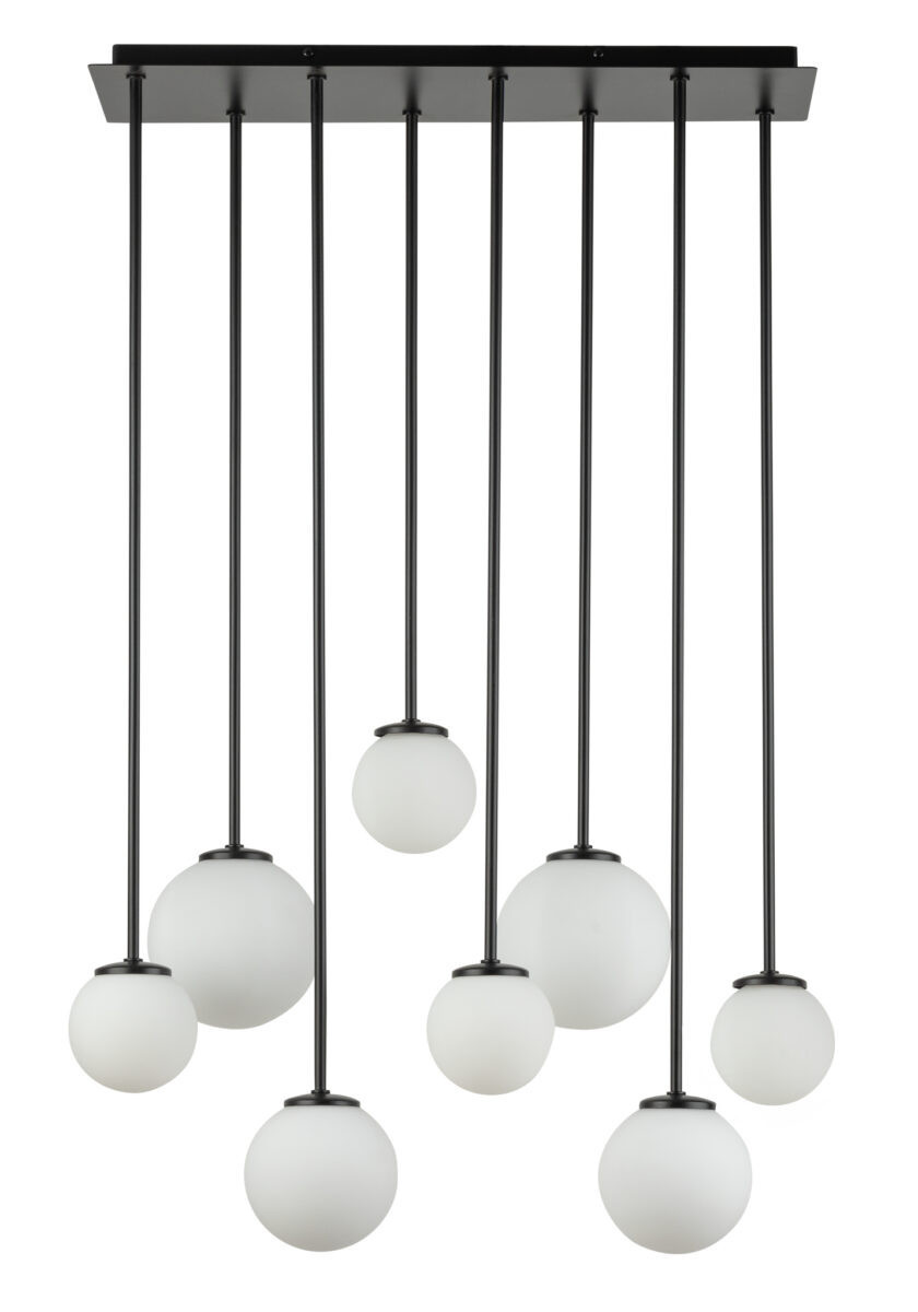 Lampa wisząca czarno-biała Tulia 8xG9x12W wym: 90x56x19 cm Sigma Lighting
