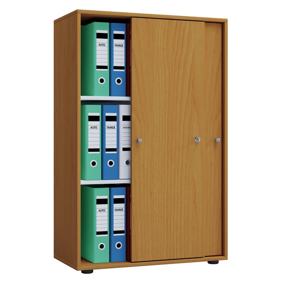 Büroschrank »Lona XL mit Schiebetüren«, BxHxL: 37 x 110 x 70 cm, Holzwerkstoff