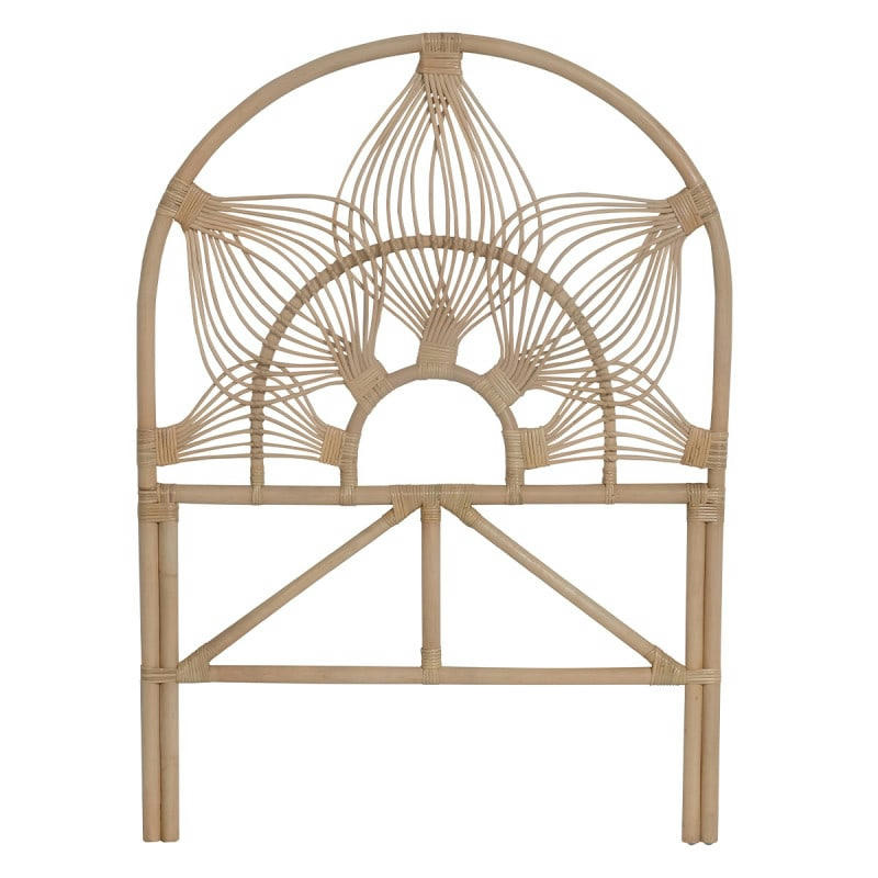 - Tête de lit simple en rotin