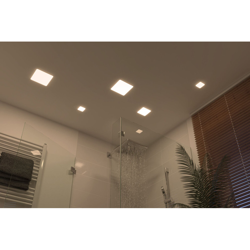 Panneau LED Veluna VariFit blanc neutre 7,5 x 7,5 cm 550 lm 4,5 W PAULMANN