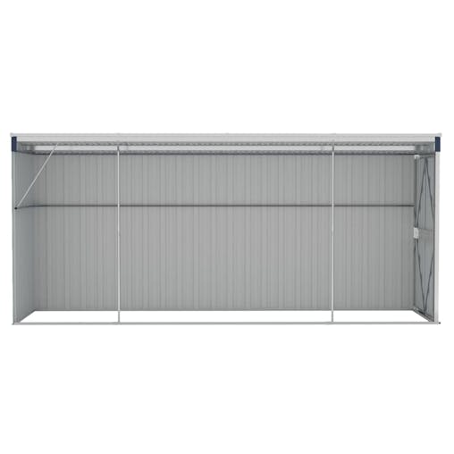 NNEVL Wall-mounted Garden Shed Anthracite 118x382x178 cm Steel
