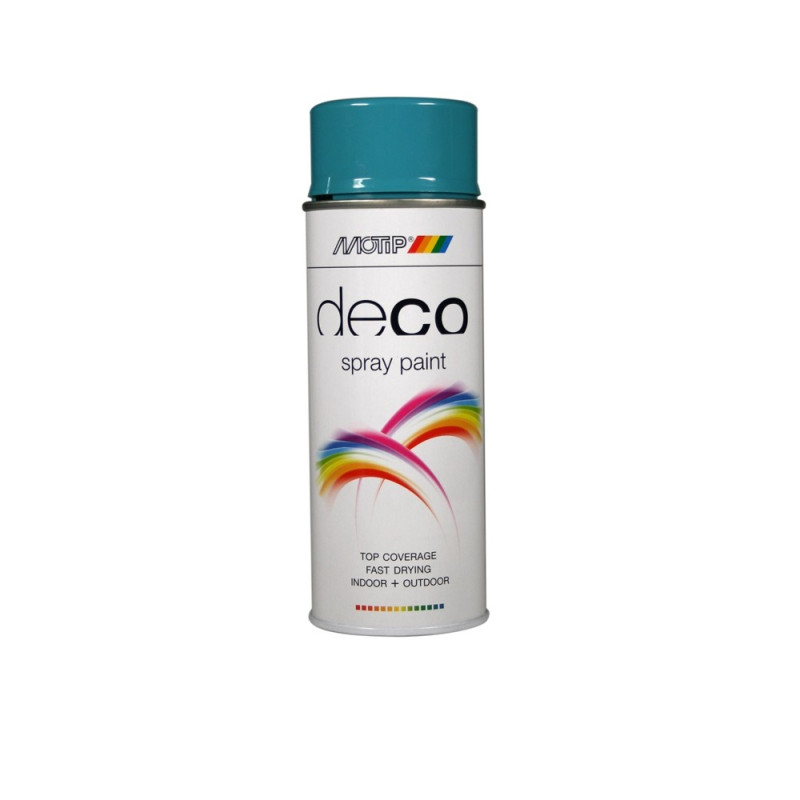 Peinture Deco Paint bleu turquoise brillante 0,4 L MOTIP