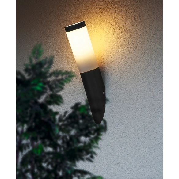 Außenleuchte »Montallegro«, E27, max.1x15W, sw/weiss, (HxL): 40,5 x 7,5 cm