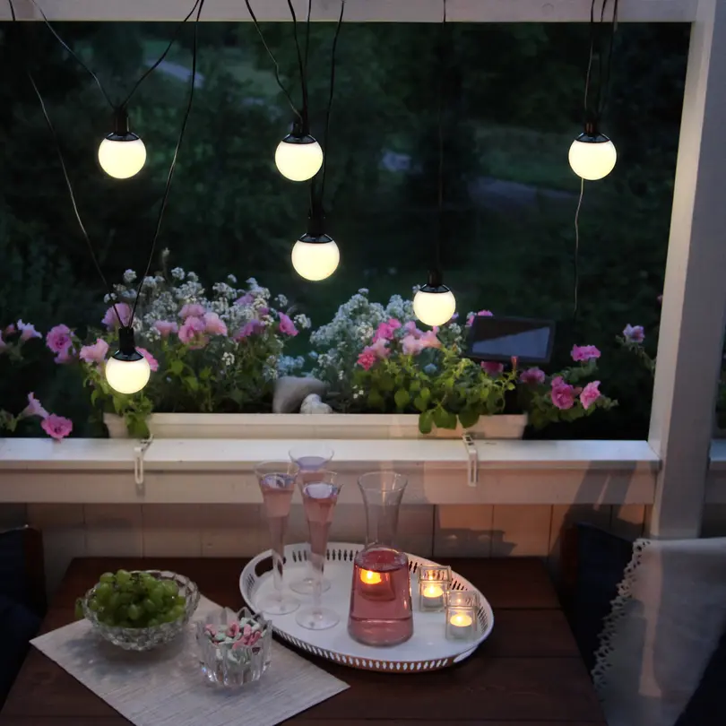 Lichterkette Globus