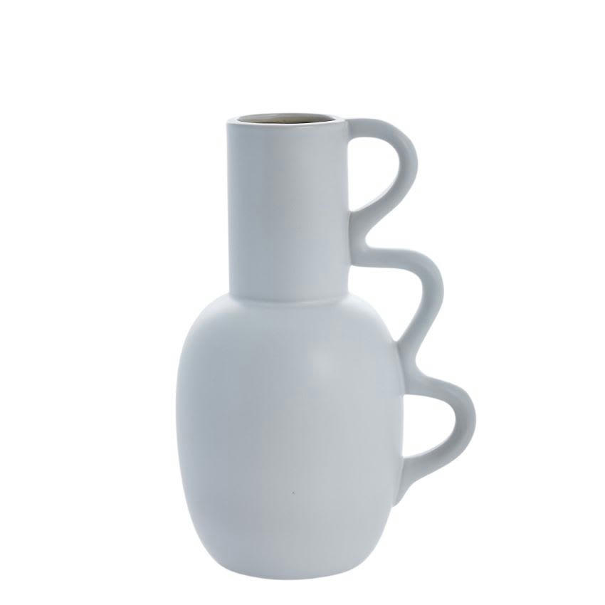 - Vase en céramique blanc H25