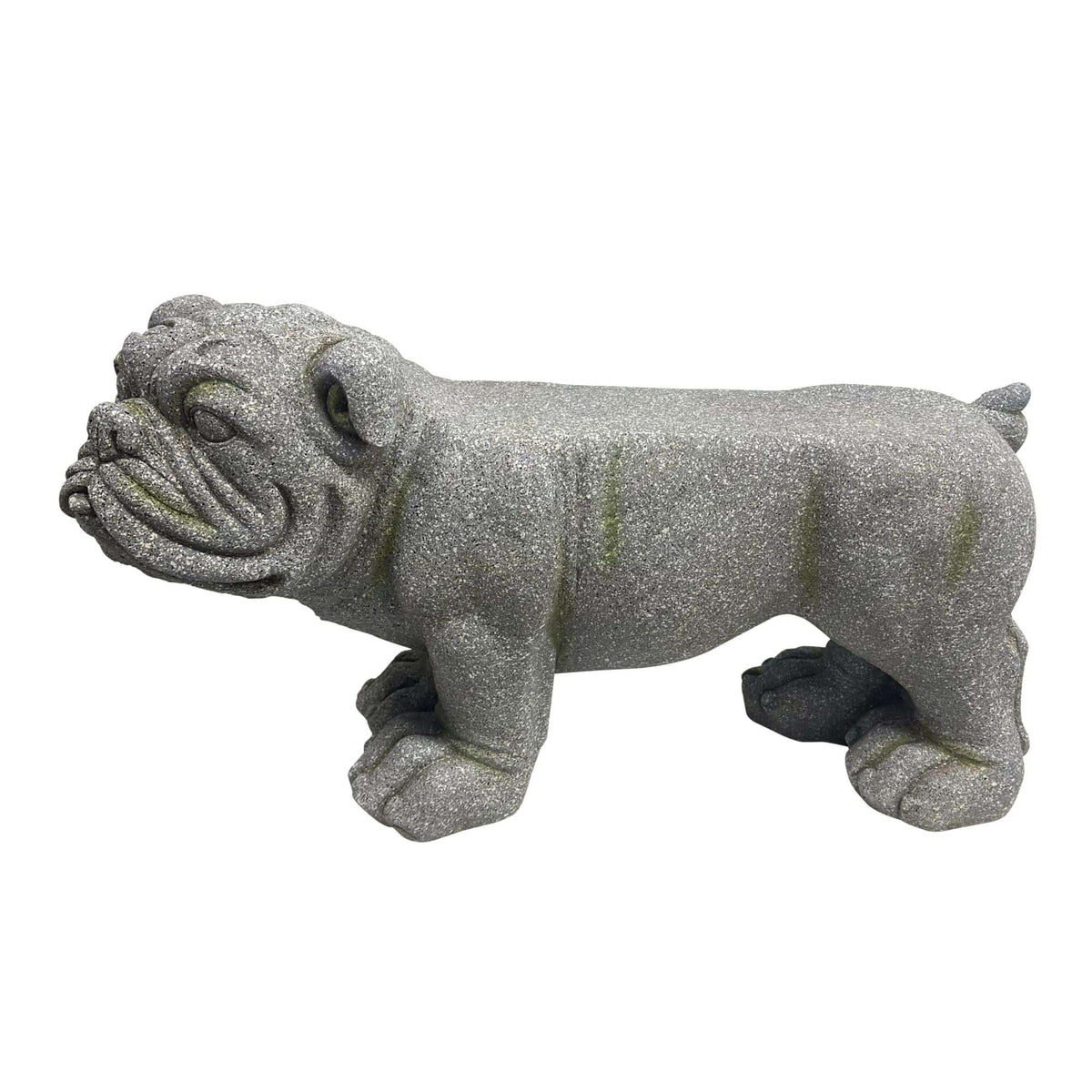 Leitmotiv poef Dog - grijs - 76x31x43cm