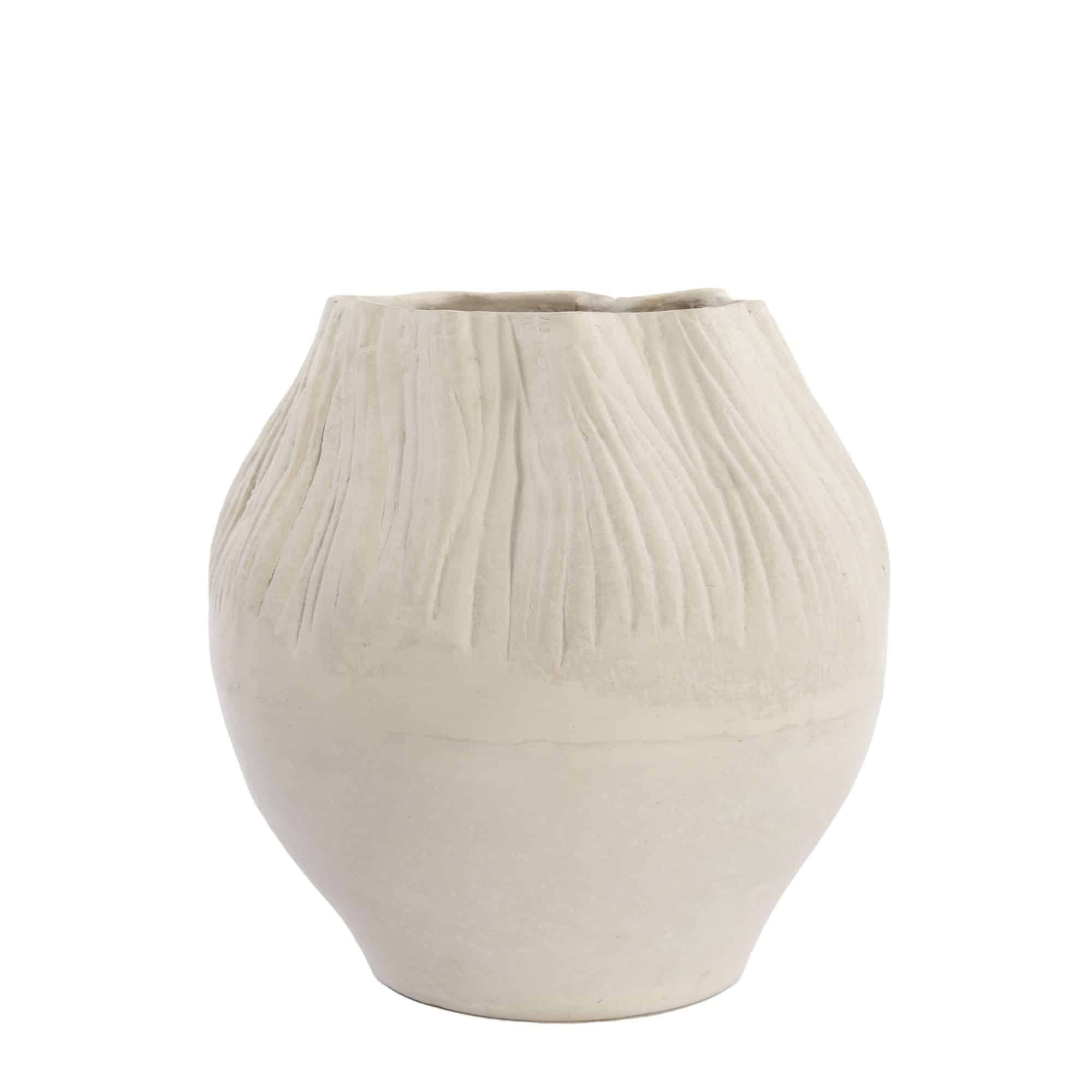 Light & Living bloempot Acda - wit - Ø39.5cm