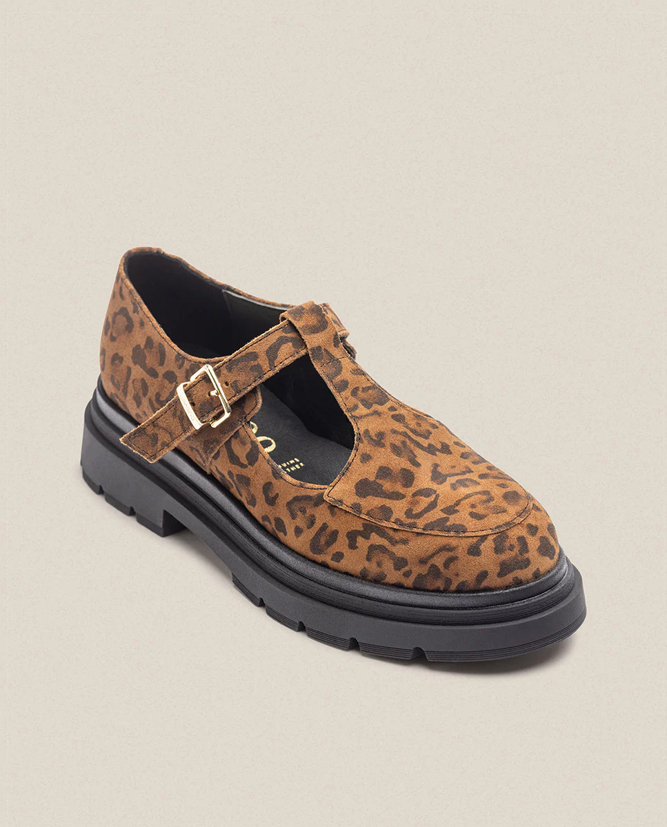 Zapato plano CHAM-003 leopardo