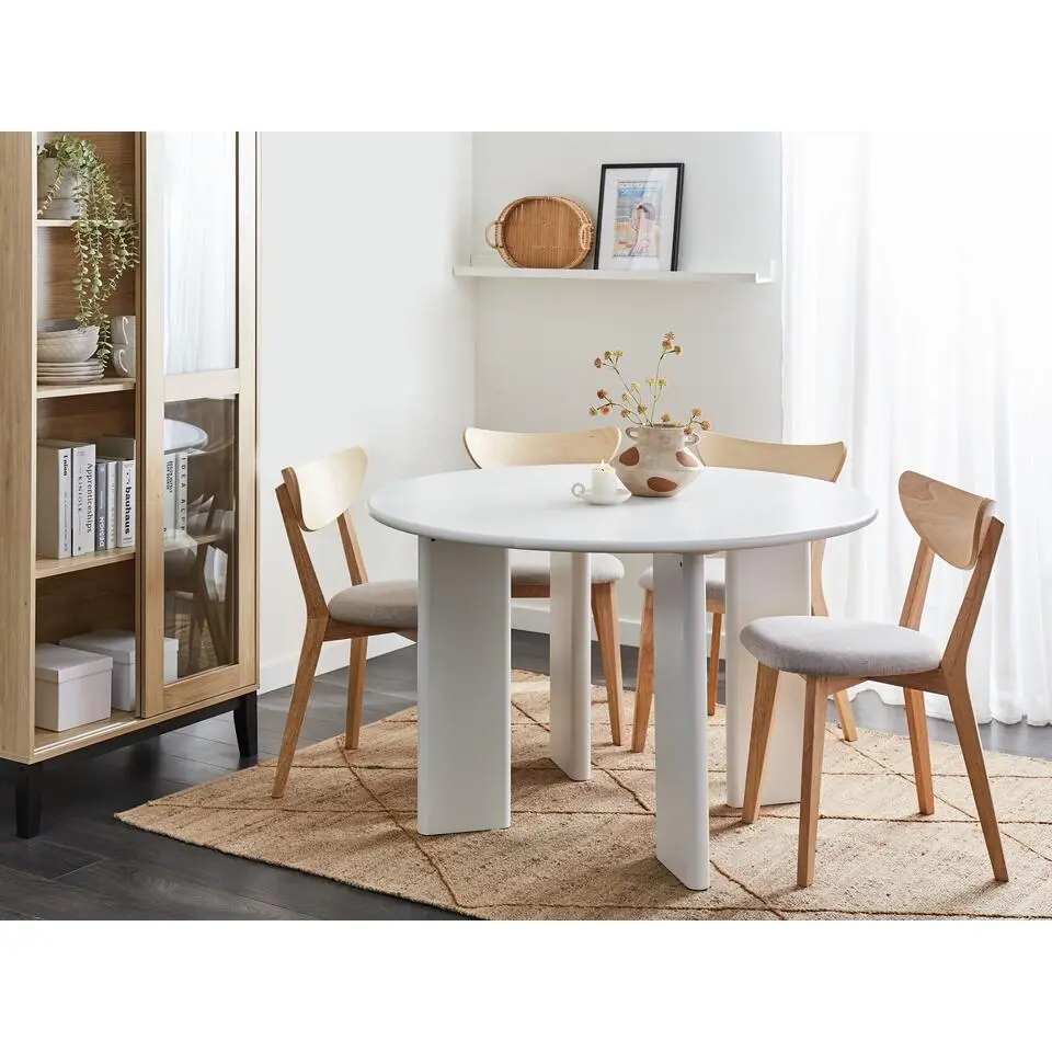 COSMO - Ronde eettafel - Wit - 100 cm - MDF