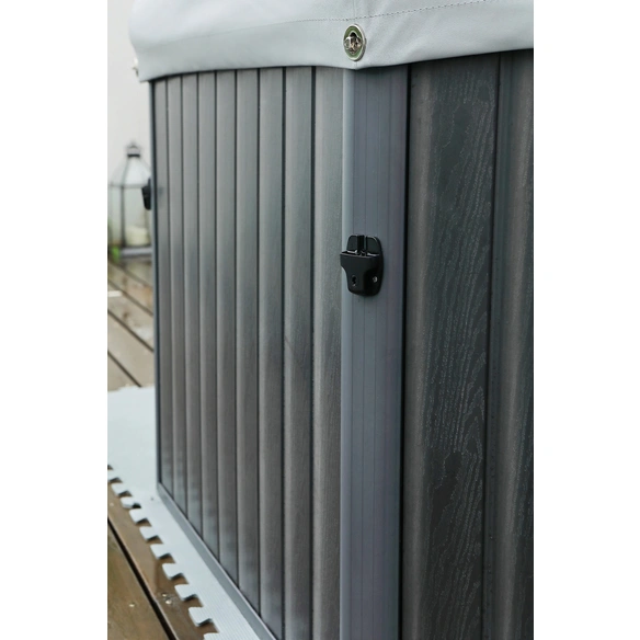 Whirlpool, BxHxL: 193 x 73 x 193 cm, schwarz, 6 Sitzplätze