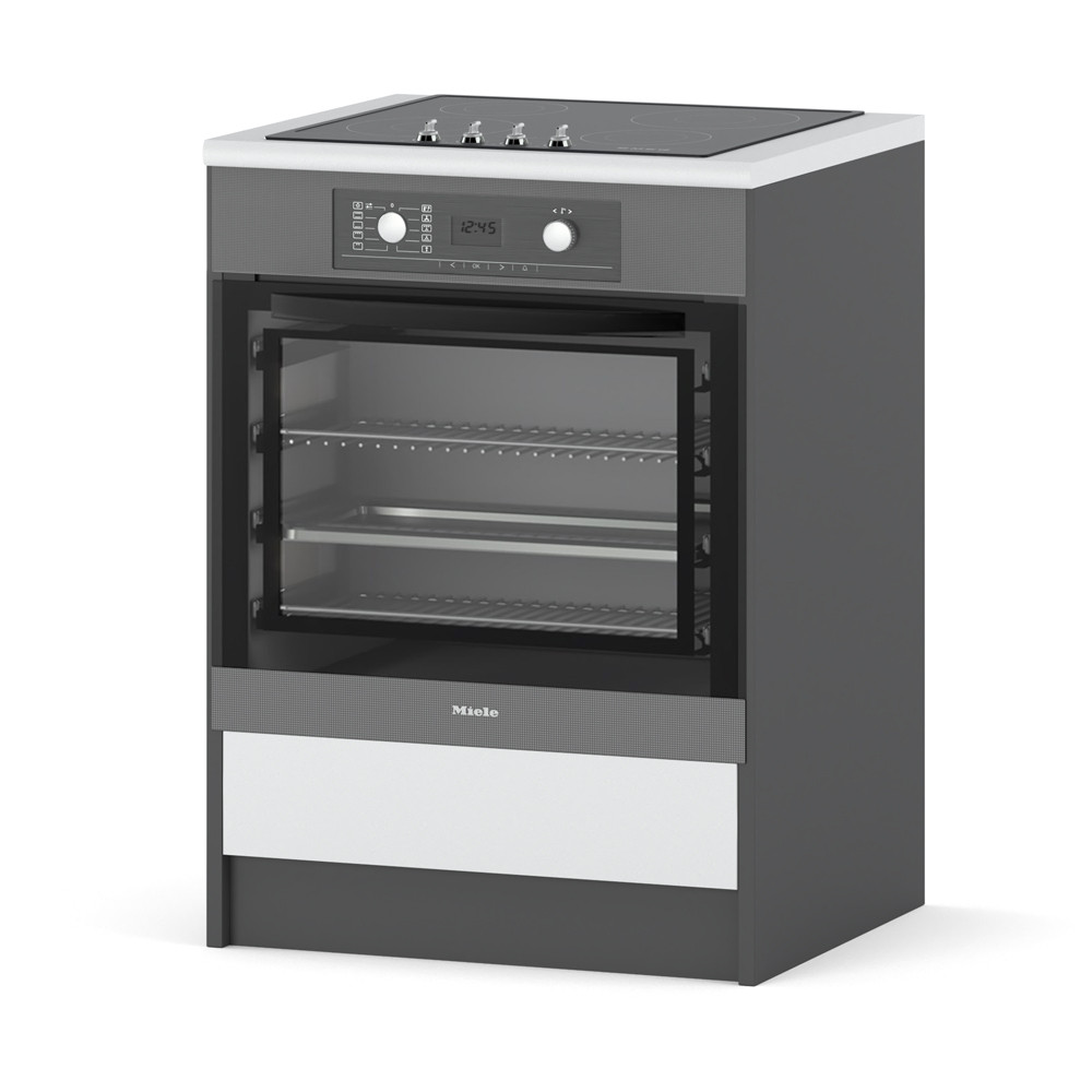 Szafka kuchenna dolna bella piekarnik 60cm szary biały mat