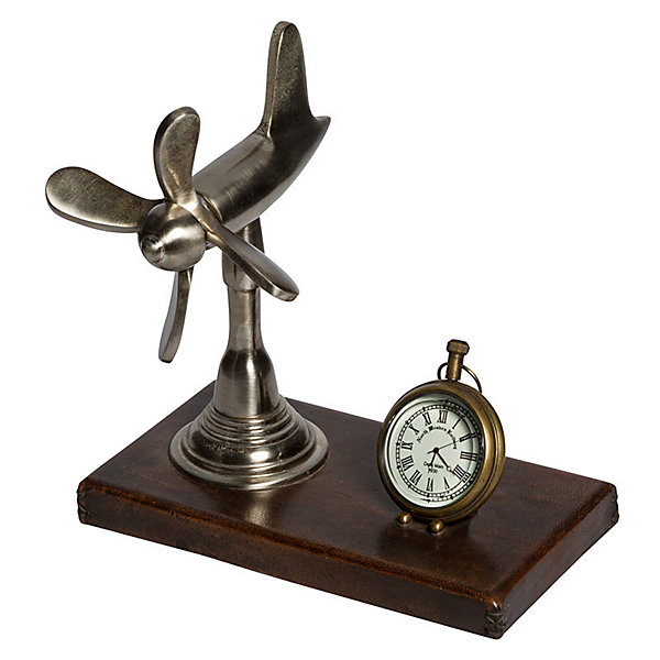 Horloge de bureau Hélice 19x10x18cm