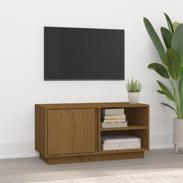 Szafka pod Telewizor Rtv Brąz Mat Drzwiczki Nowoczesny 80x35x40,5cm
