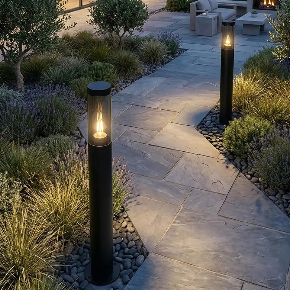 Qazqa sokkellamp rox zwart e27