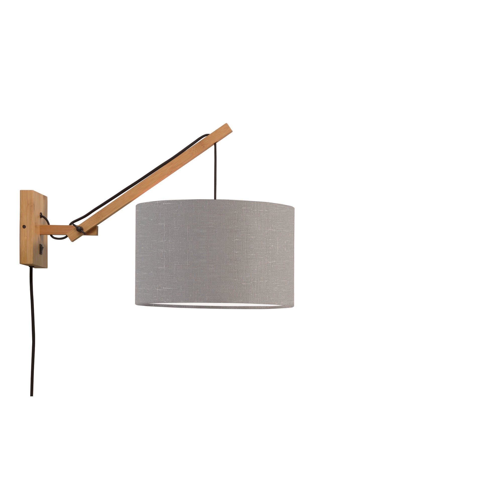 GOOD&MOJO wandlamp Andes - bruin - Ø32cm
