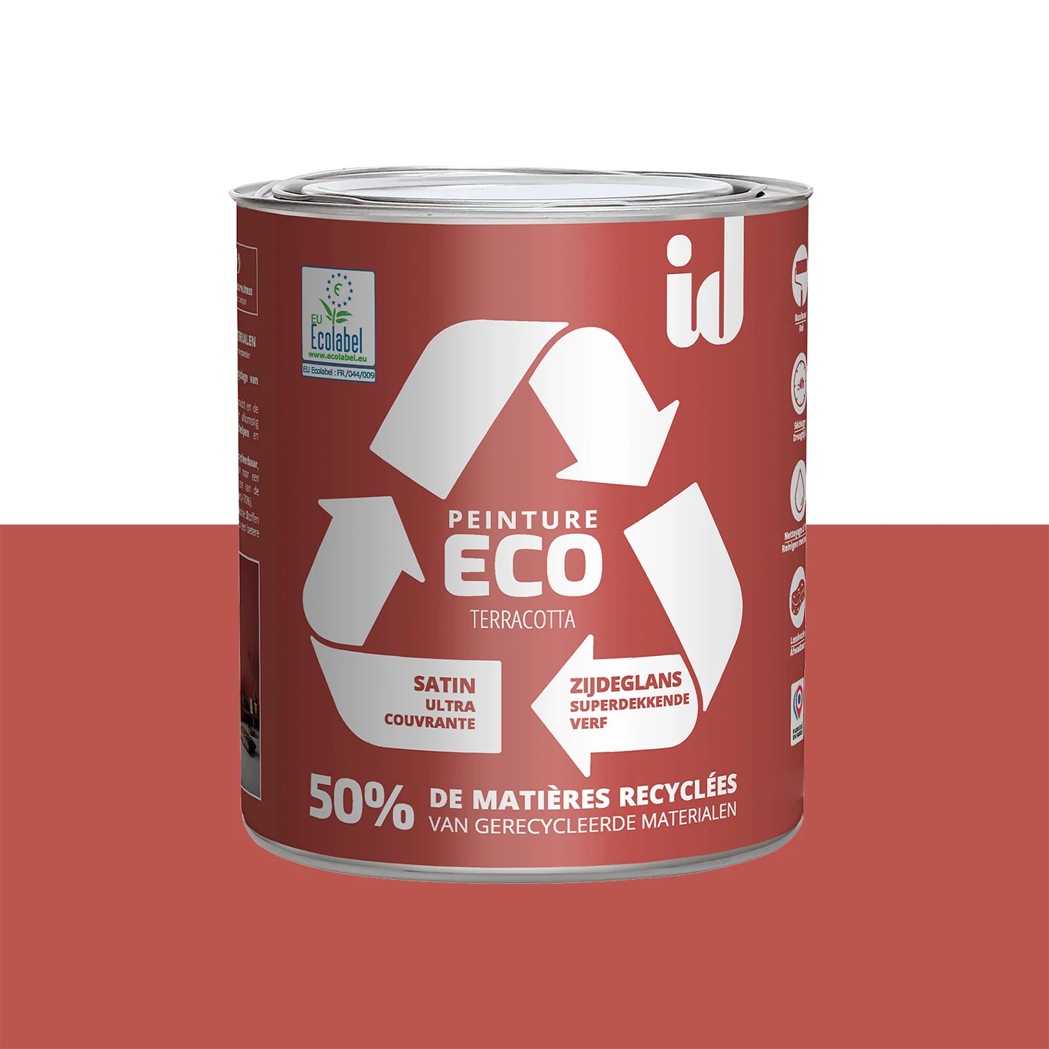 ECO ID Peinture ECO Peinture terracotta Satiné 0,5 L
