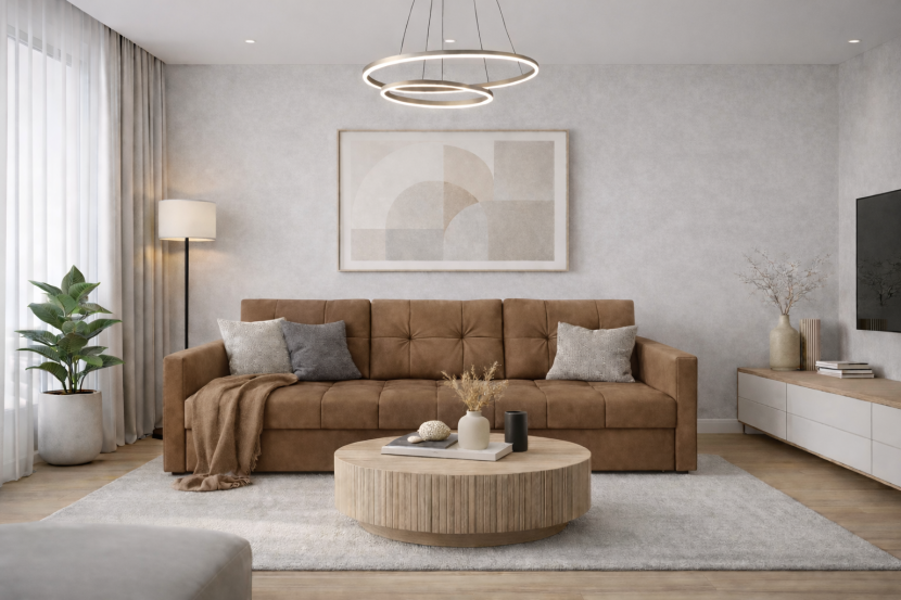 Sofa IVIO funkcja spania , rozkładana , velvet , welur Manila 22