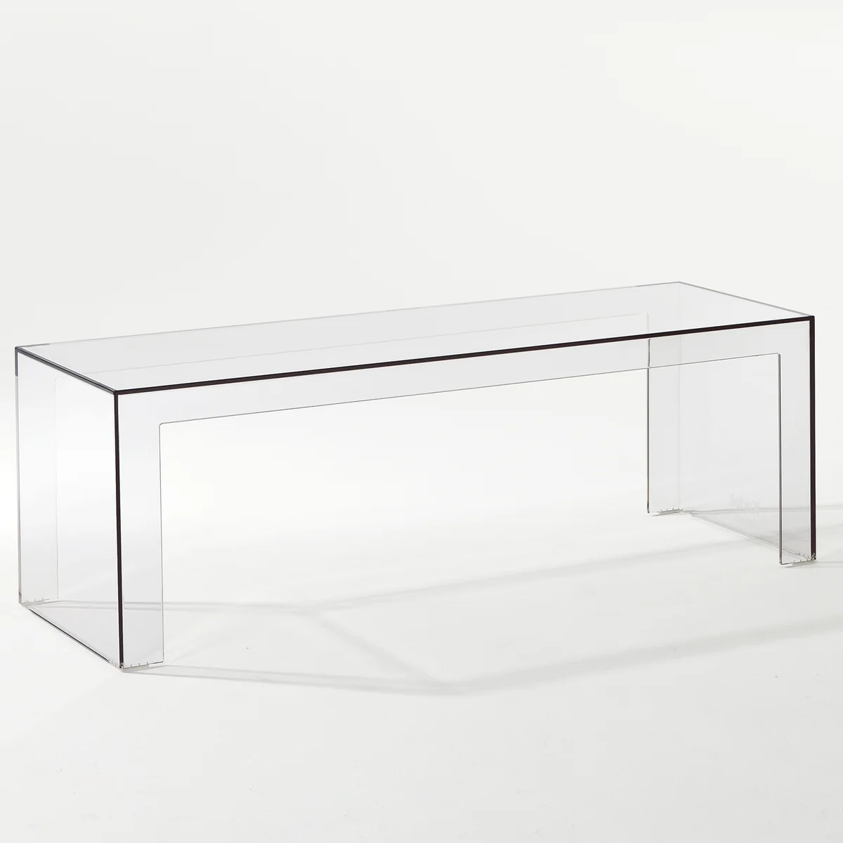 Kartell - Invisible Side Beistelltisch 120 x 40 x 40 cm, glasklar