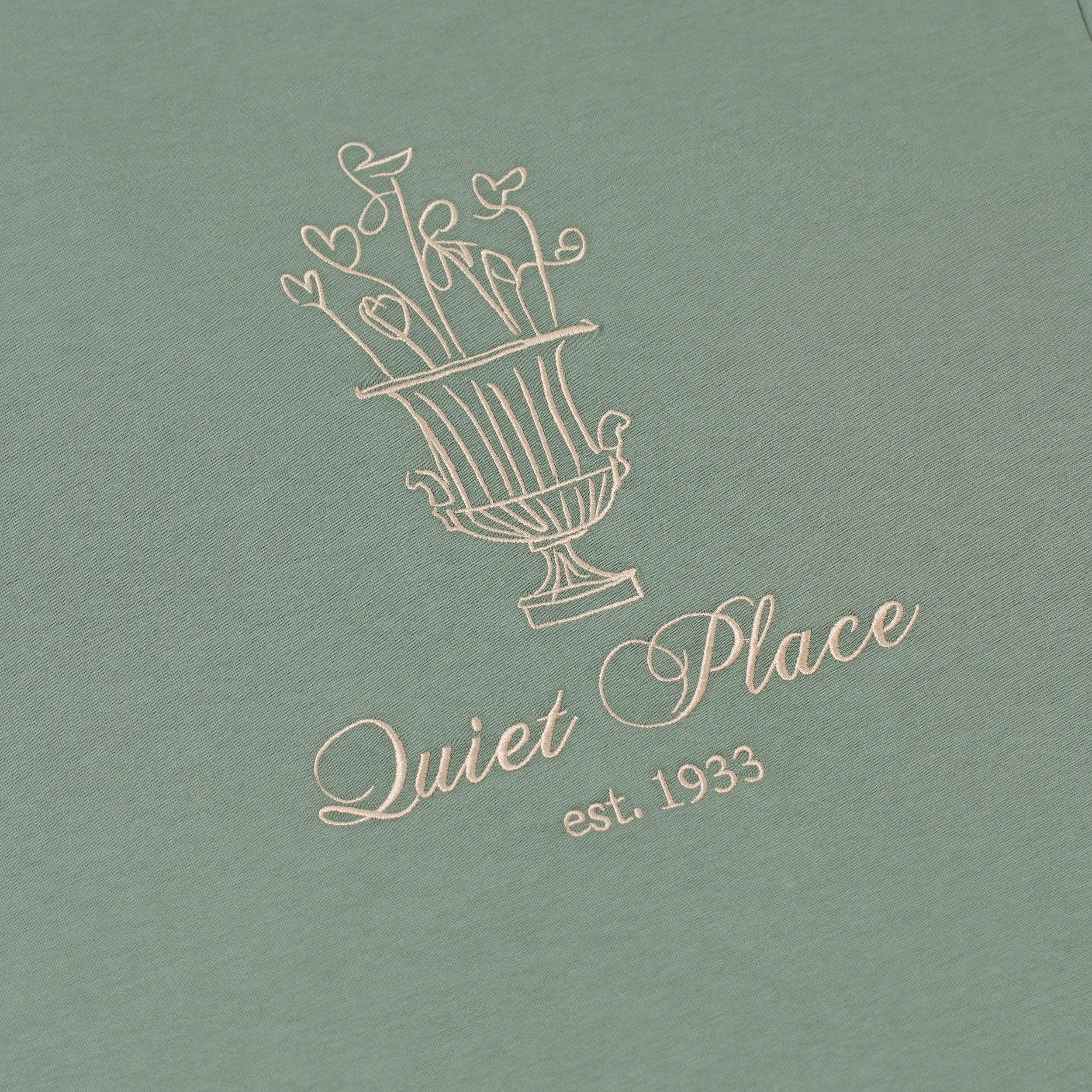 Sanjo Quiet Place T-shirt // Kaqui