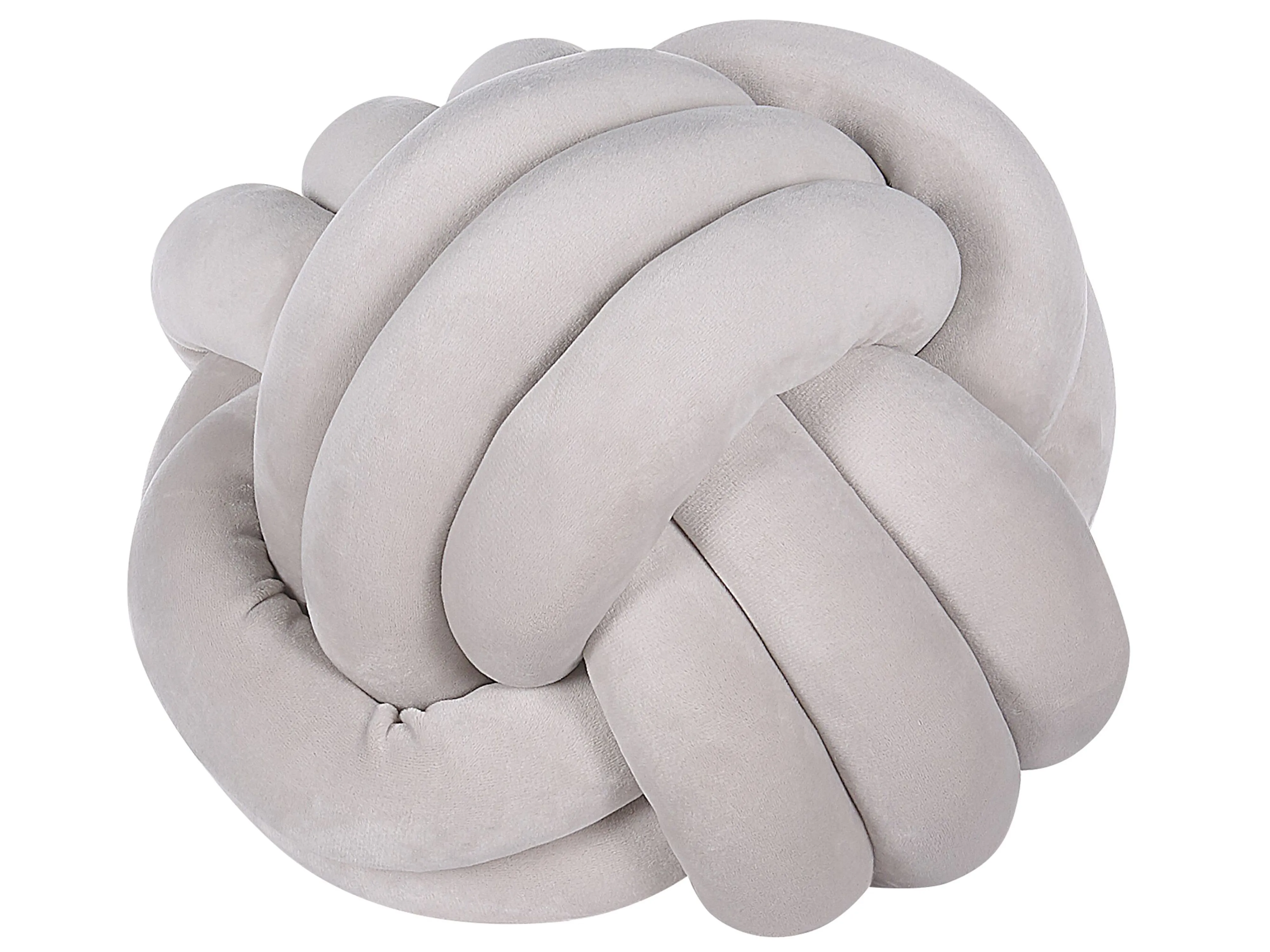 Throw Cushion MALNI Velvet 20 x 20 cm Light Grey Solid