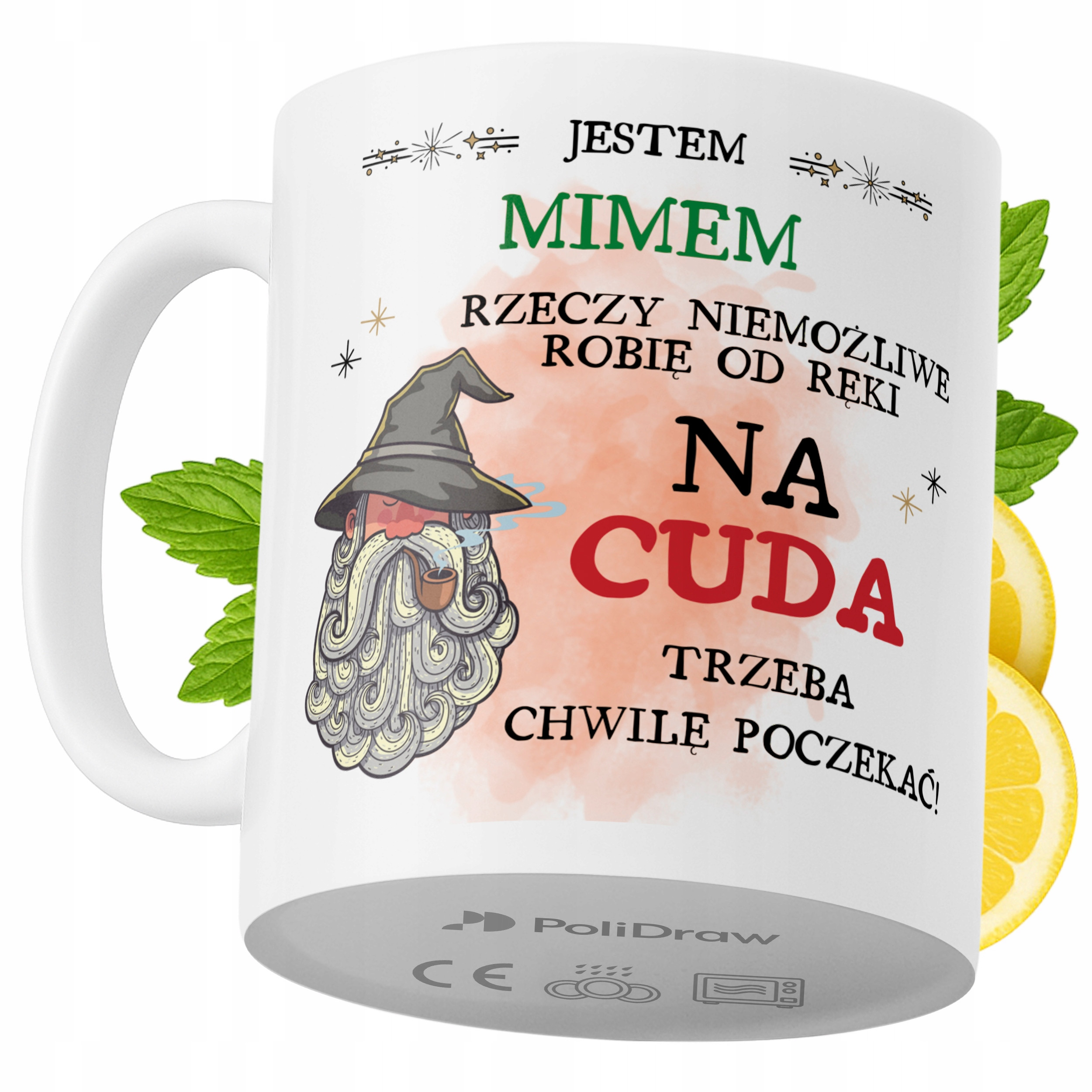 Kubek Dla Mima na Prezent z Nadrukiem ze Zdjęciem 330 ml PoliDraw