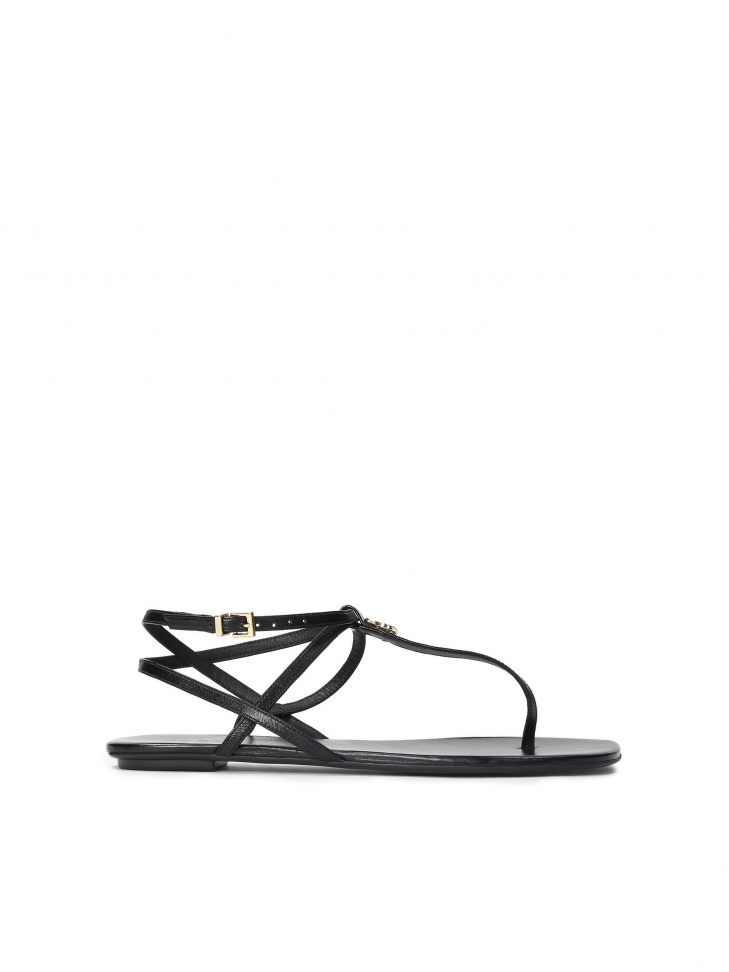 Ladies' black sandals