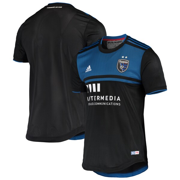 San Jose Earthquakes adidas Authentic Primary Performance Jersey - Black