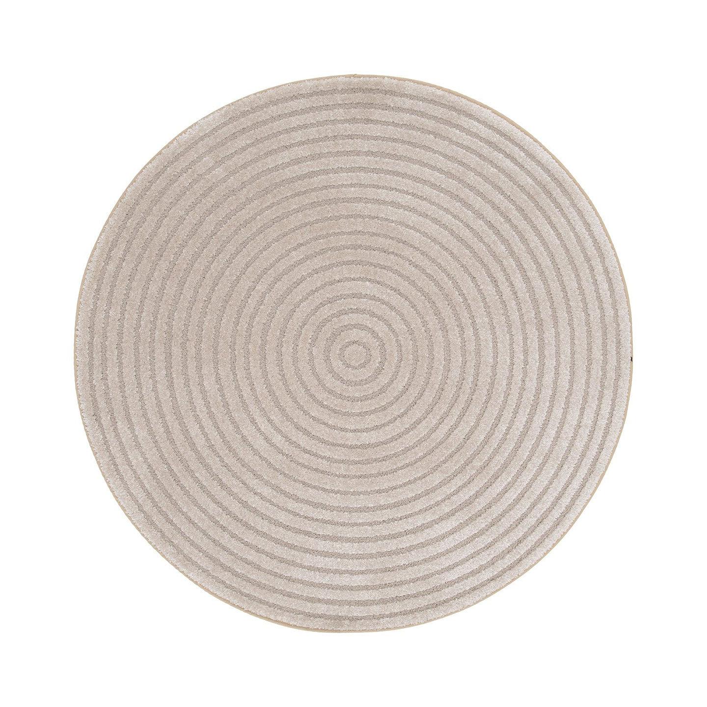 AFK Living vloerkleed Cleo - reliëfeffect - beige - 160 x 160 cm