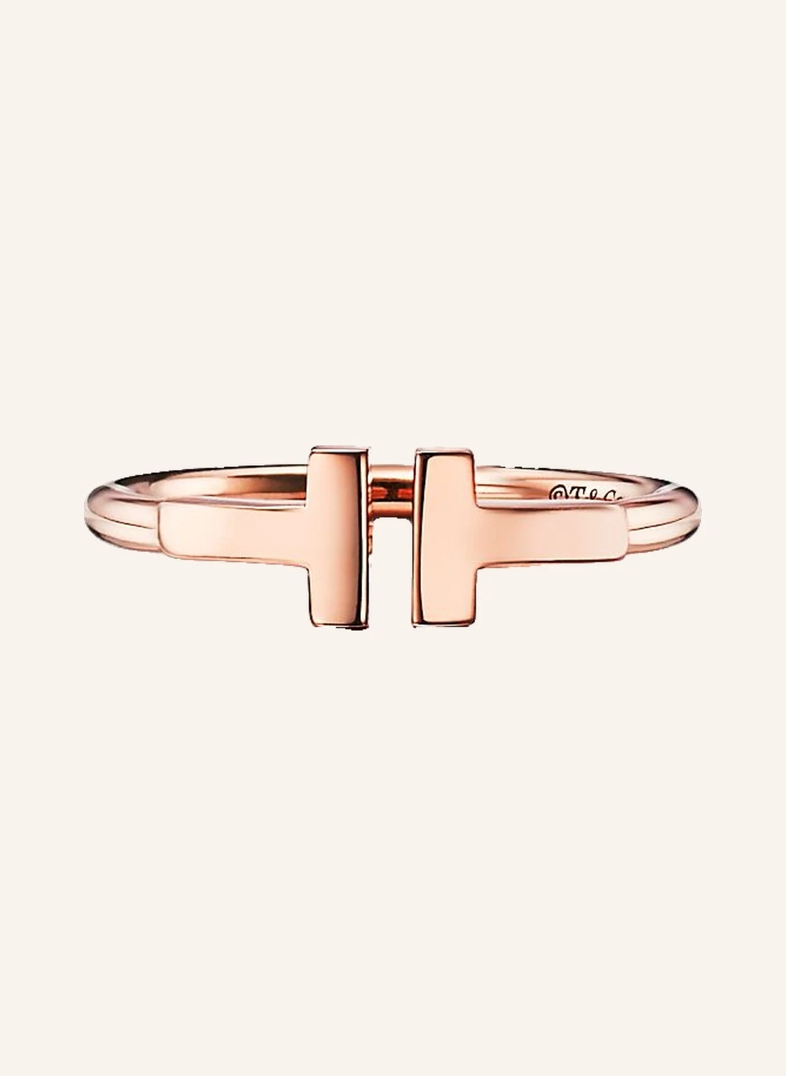 TIFFANY & Co. Ring TIFFANY T WIRE aus 18 Karat Roségold