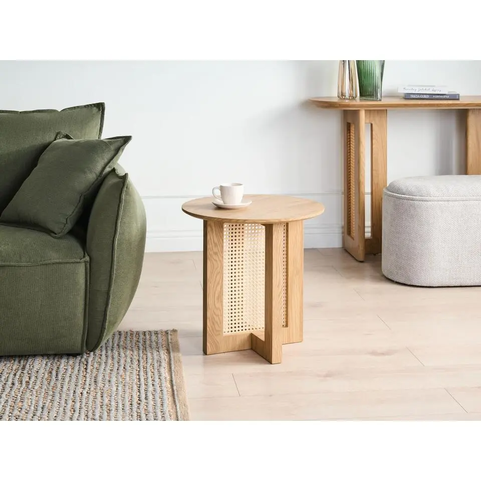 KARLO - Bijzettafel - Lichtbruin - Hout