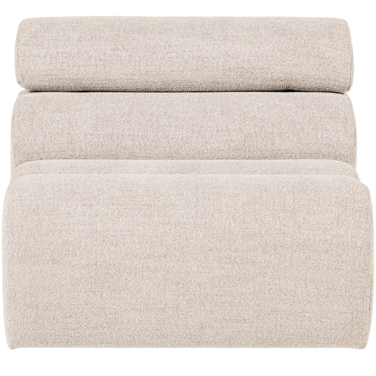 WOOOD 1-zits element bank Novi - Polyester - Naturel - 86x82x113