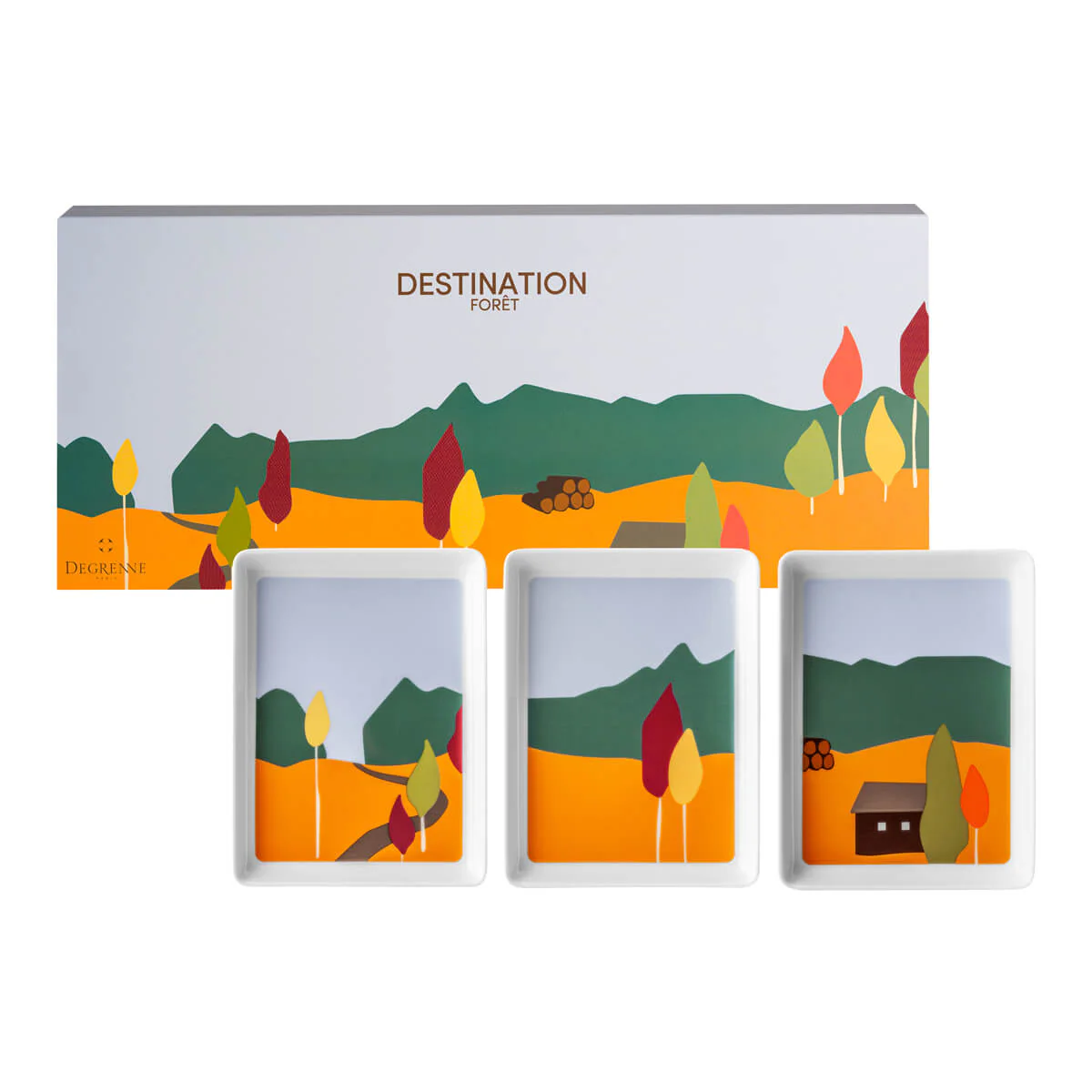 Coffret 3 petits plateaux