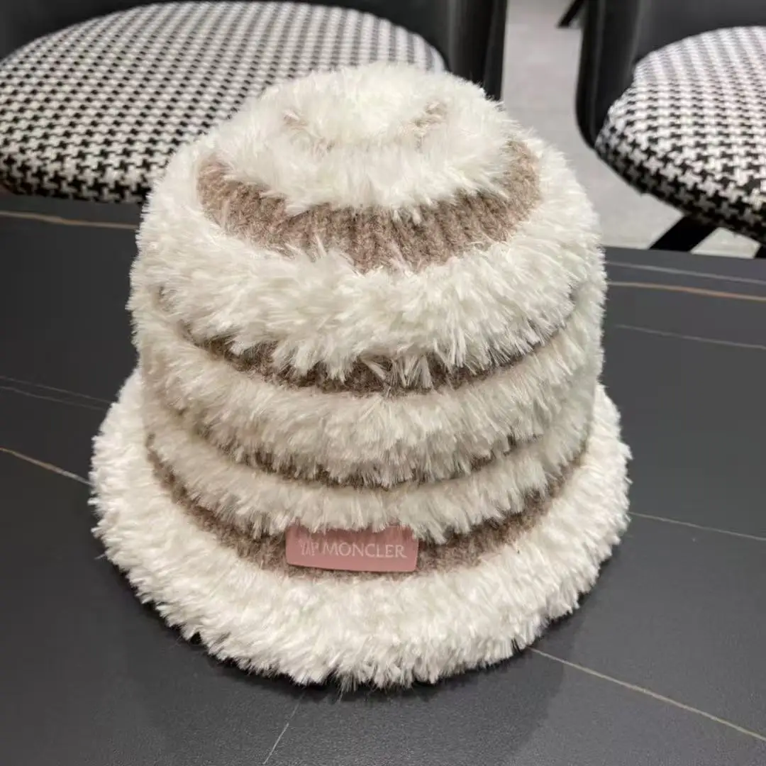 MONCLER Knitted striped bucket hat
