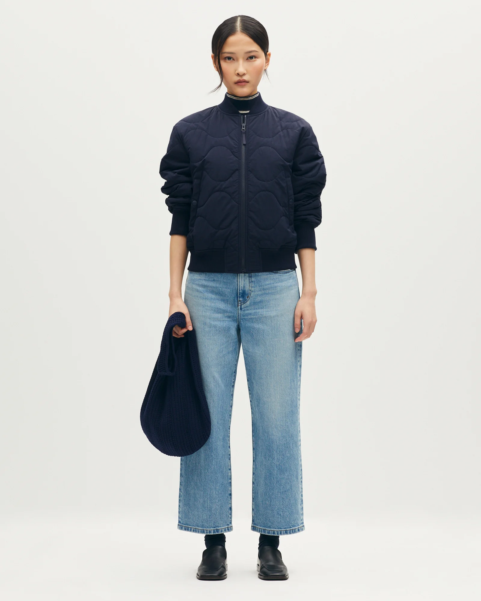 Blouson bomber matelassé en nylon