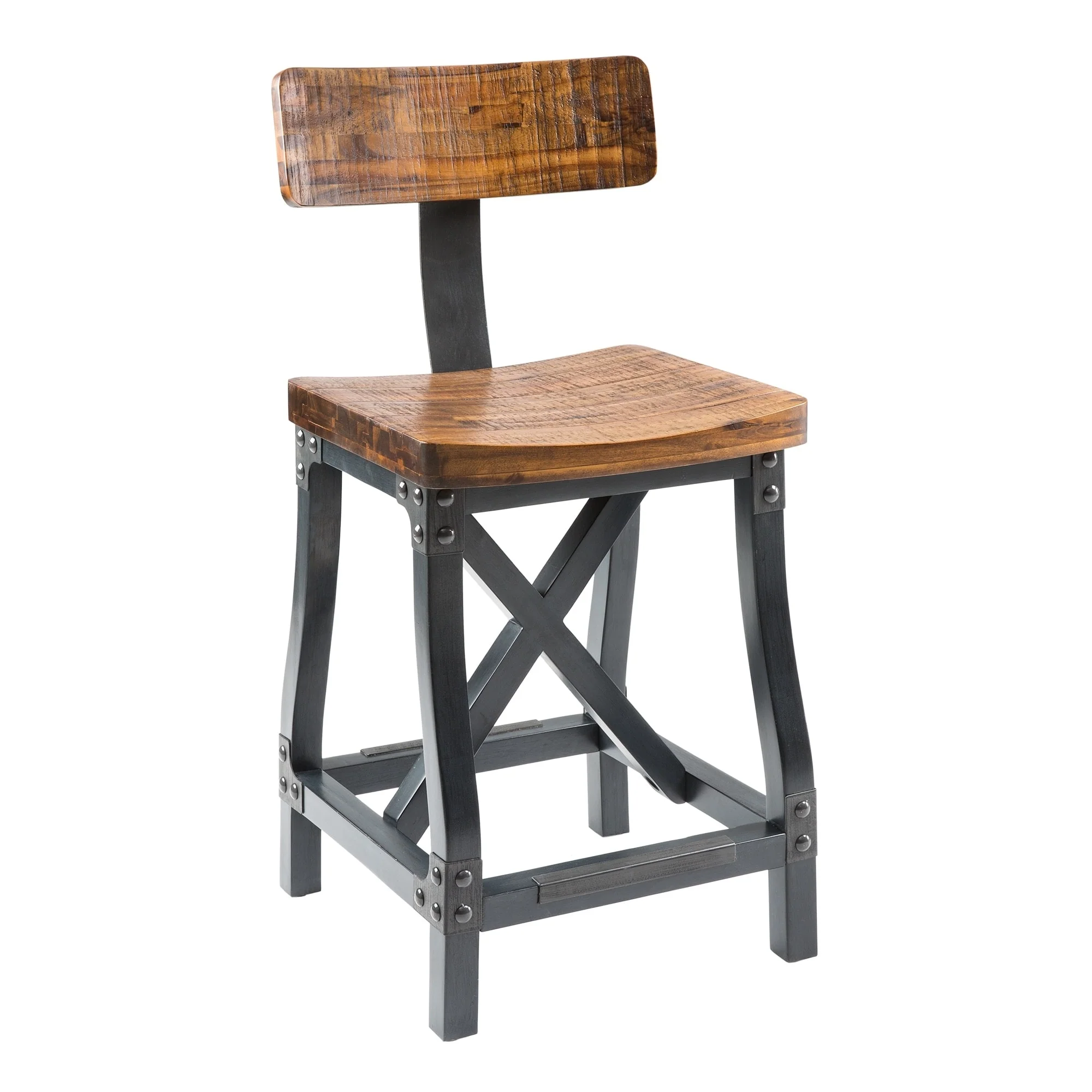 Lancaster Counter Stool with Back by INK+IVY